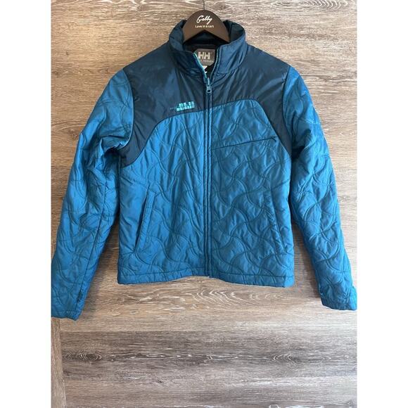 Helly Hansen jacket Women Size Small Blue Insulated Full Zipper Winter Gear - Picture 1 of 8